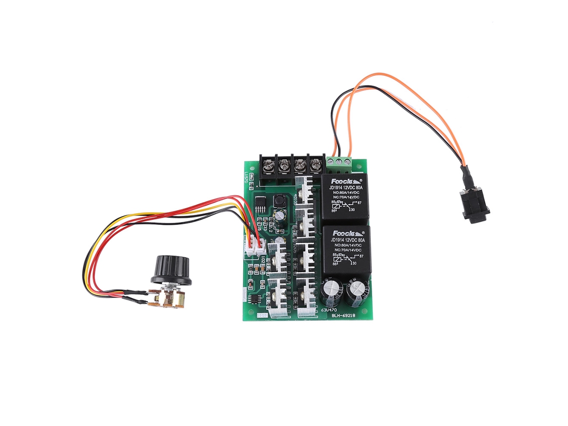 Controlador de velocidade pwm reversível para motor de escovas dc 10 50v 40a com interruptor de inversão com MARCA