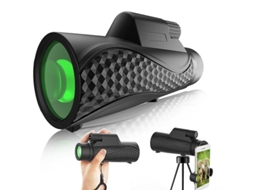 Telescópio Monocular 10x42 Hd Zoom Ip68 Observação Pássaros Acampamento Viagens Preto Bestvite