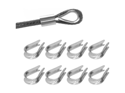 2026 50 Manguitos de Cable de Acero Inoxidable para Herramientas de Rigging, Construcción Naval (m4 4mm)