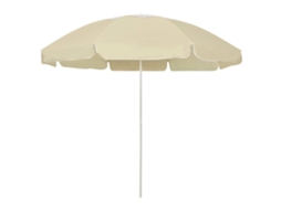 Vidaxl Guarda-sol De Praia 240 Cm Amarelo Areia