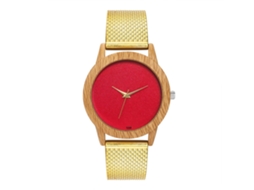 Relógio de pulso unissex Zhoulianfa com pulseira de silicone (dourado)