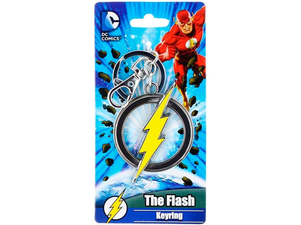 Porta-chaves com logotipo Marvel Flash Monograma 6 cm