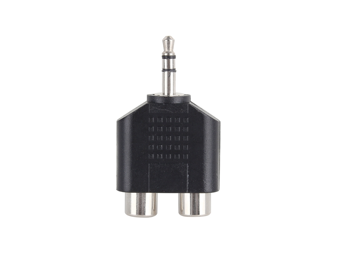 Adaptador de Extensão de Áudio Mono AQUAFORGE com plugue estéreo 3,5 Mm para 2 Rca