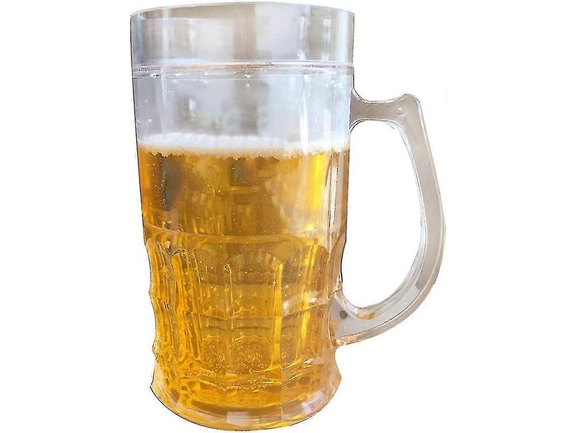 Caneca de Cerveja Enganosa, Falsa com Dupla Camada de Gelo AQUAFORGE (401 500 Ml)