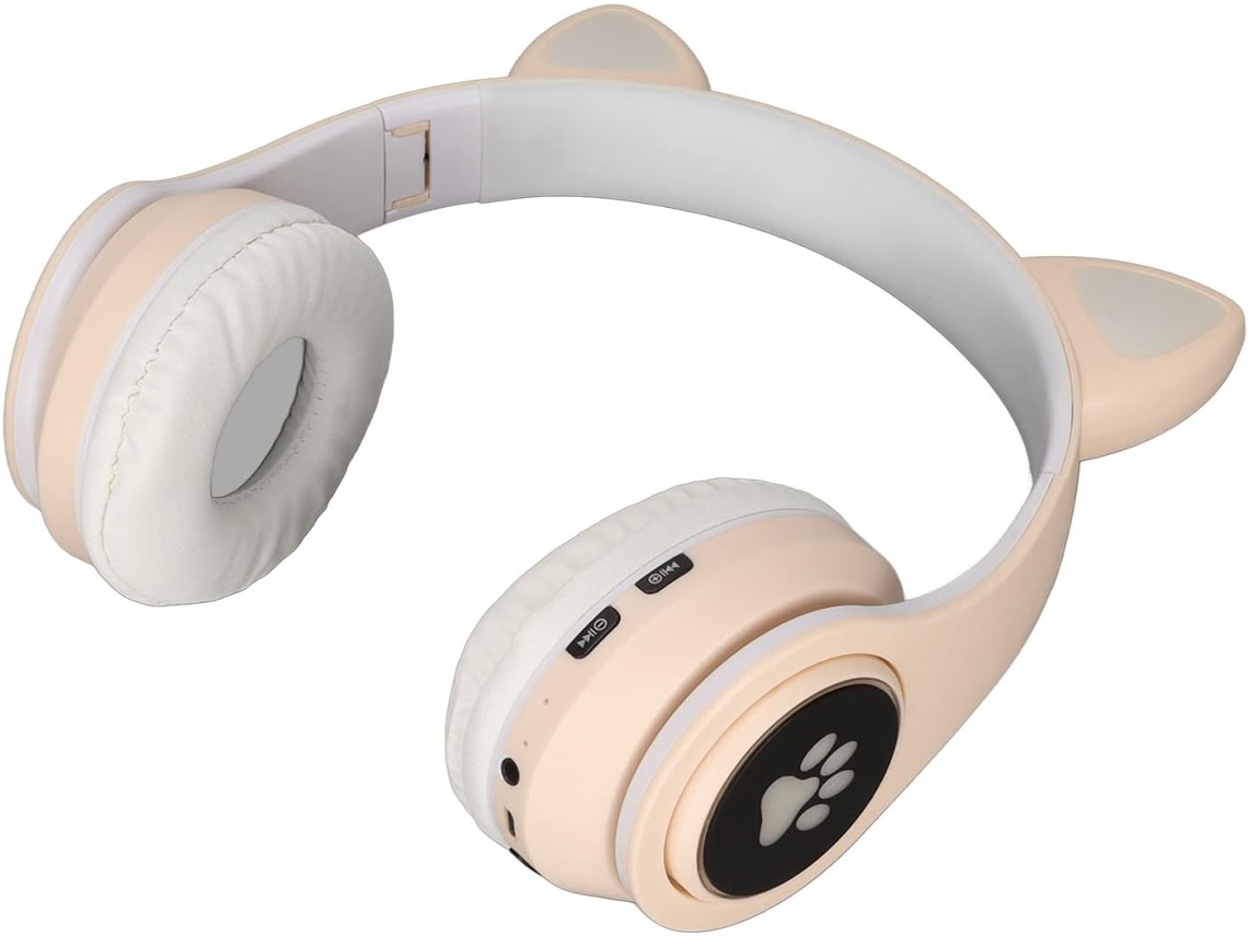 Fones De Ouvido Bluetooth Com Orelhas Gato