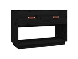 Tv Cabinet, Tv Cabinets Vidaxl Preto Madeira De Pinho (n/a)