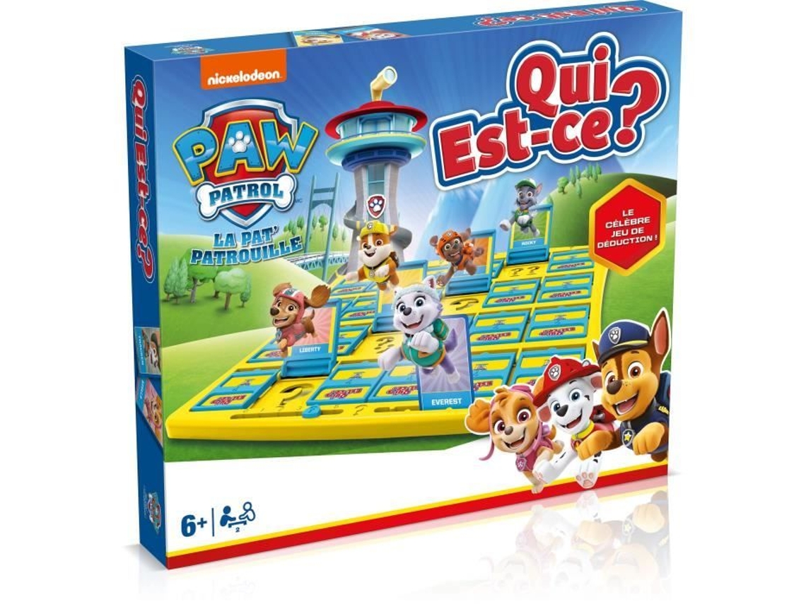 Quem é esse ? PAW Patrol - Jogo de tabuleiro - MOVIMENTOS VENCEDORES - Quem é? com personagens da Patrulha Canina.