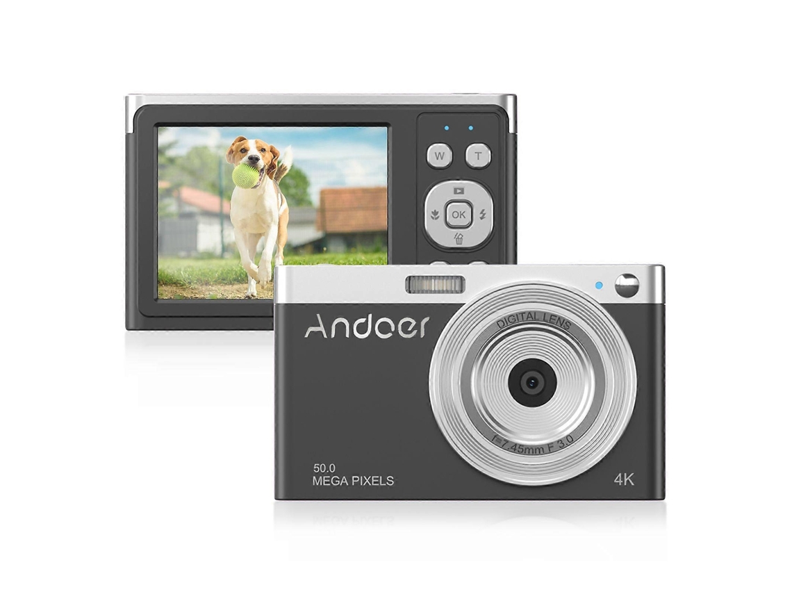 Máquina Fotográfica Digital Compacta 4k 50mp Com Zoom 16x E Ecrã Ips 2,88 Polegadas