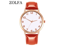 Relógio de Pulso de Quartzo para Homem e Mulher com Mostrador Redondo Elegante (red)