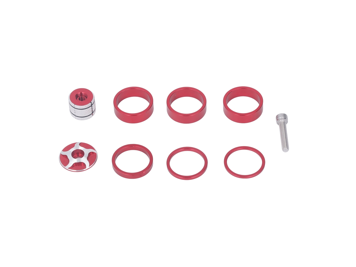 Arruela de cabeçote de bicicleta 28.6mm para mountain bike, vermelha | S/MARCA