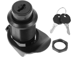 Fechadura De Came Preta Com Chave Para Armários E Gavetas Trailers,