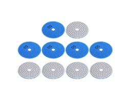 Conjunto De 10 Discos Lixa Hyuduo 3 Polegadas 7, 6cm, Grão 50, Para Polimento De Mármore, Concreto E Pedra Diâmetro