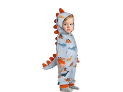 Fantasia de pijama de dinossauro bebê