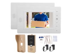 Sistema Intercom Porta Com Câmera 7 Polegadas Ouro
