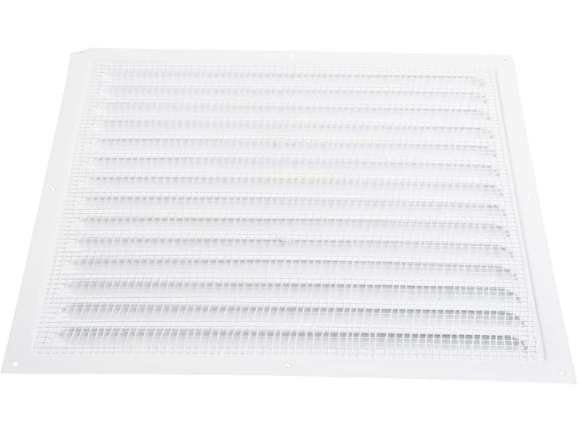 Grelha De Ventilação Metálica Quadrada De 300 X 300 Mm Para Aberturas Em Paredes E Tetos.
