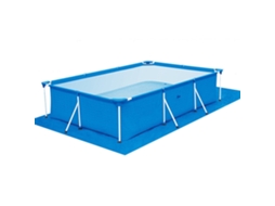 Colchonete inflável para piscina (azul)