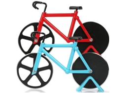 2 Cortadores De Pizza Bicicleta, Acero Inoxidable Antiadherente, Ideal Para Fiesta Y Regalo