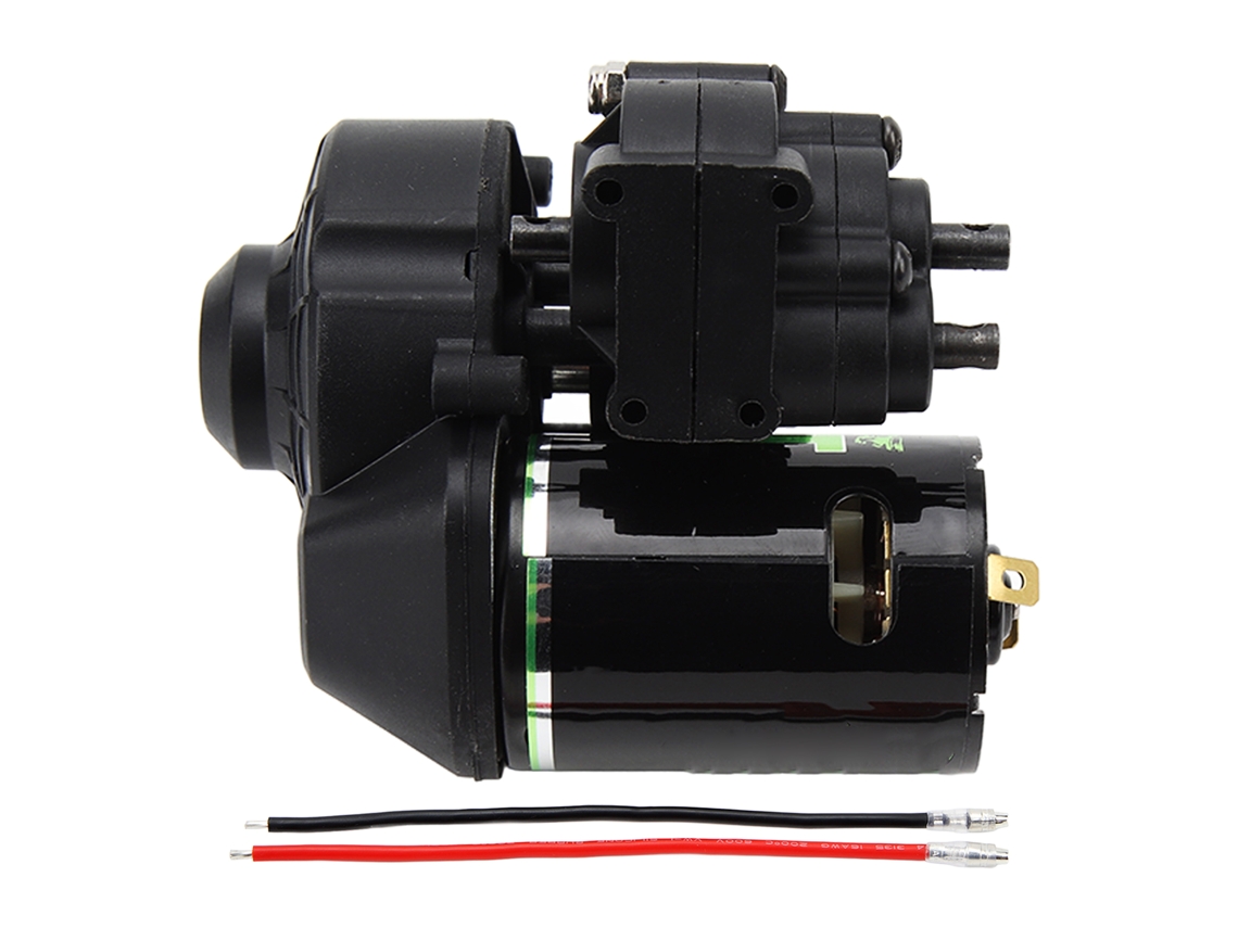 Mali caixa de Transmissão Rc Preta com Motor de Escova 27t Baixo Ruído para Veículo de Trilhos Axial 1/10 Scx10