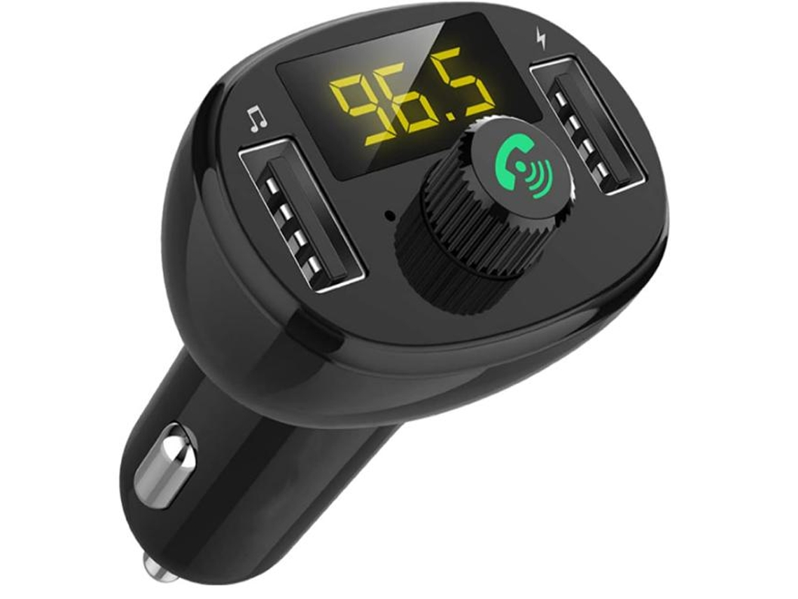 Carregador Carro Yizhood Bt23 3.4a Qc3.0 Voltímetro Branco