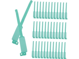 Pulseiras de identificação infantil Showeroro, pacote com 100 unidades, pulseiras hospitalares, pulseiras de PVC verde.