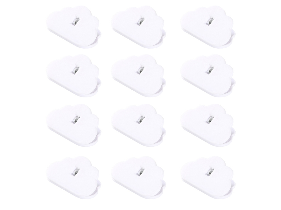 Elysve Clipes De Comida Em Forma De Nuvem Pack De 12 Branco