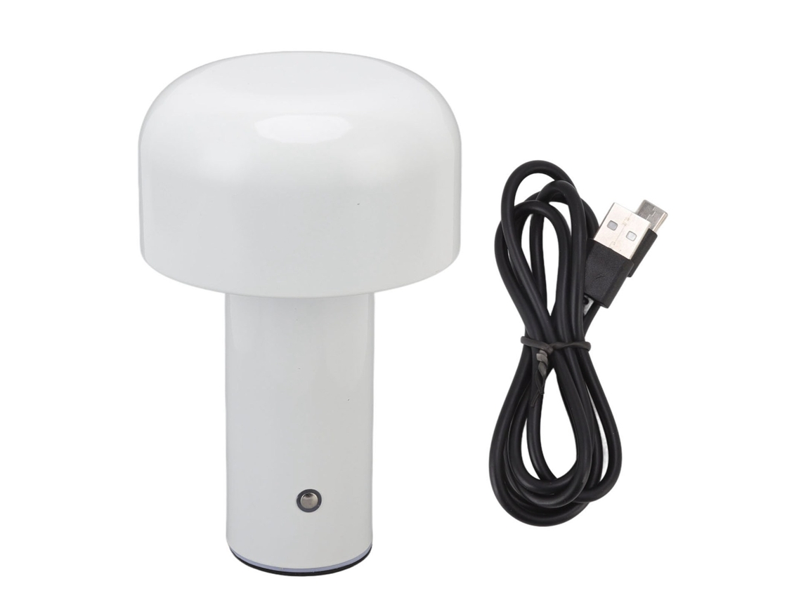 2026 luz de Noche de Hongo Usb Con Control Táctil, Brillo Ajustable Y 3 Temperaturas de Color Regulables