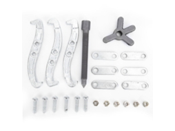 Extrator de rolamentos de aço carbono reforçado com 3 garras, ferramenta manual de 3 polegadas para automóveis e ferragens.