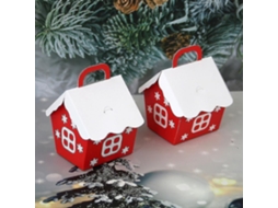 Sacola De Presente Em Formato De Casinha De Natal Para Decoração De Festas Aquaforge