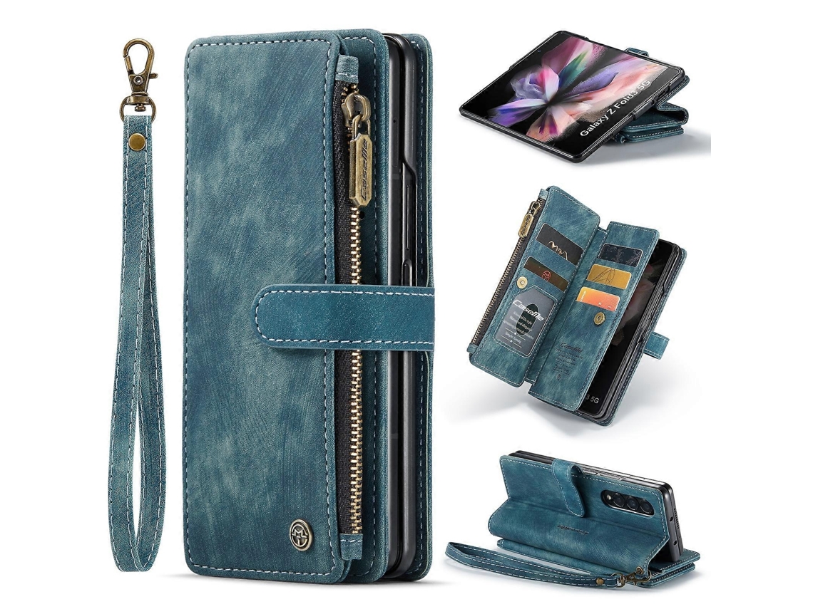 Capa Couro Para Samsung Galaxy Z Fold3 5g, Elysve