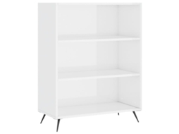Bookcase, Bookcases Vidaxl Cinzeto Madeira Processada (n/a)
