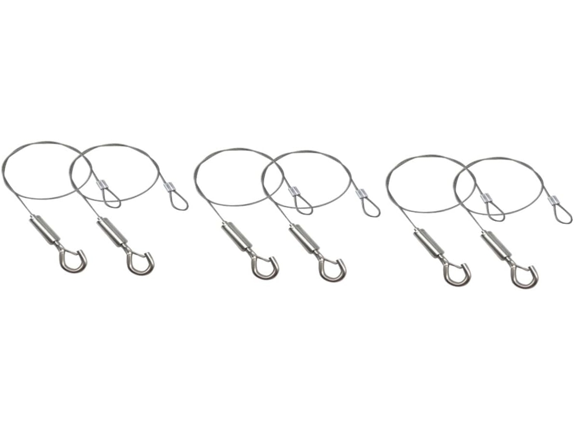 Kit Com 6 Peças De Cabos Para Pendurar Espelhos Pesados, Cabo De Amarração Em Aço Inoxidável, Fio Para Pendurar Quadros Kit Com 6 Peças Gokoco