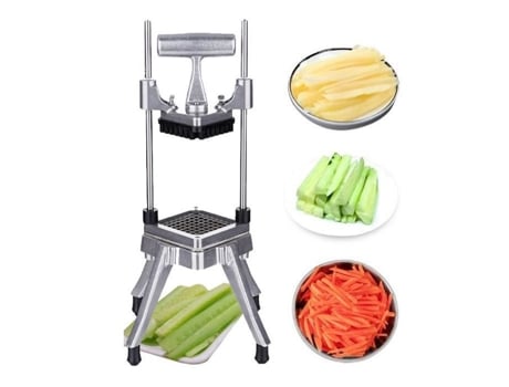 Cortador de legumes multifuncional em aço inox - Corpo em alumínio lâminas em aço inox-12,3mm ALLONSCD