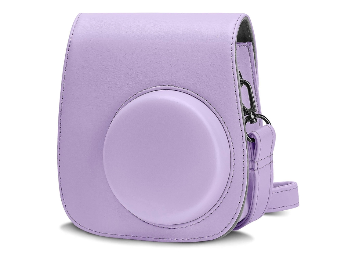 Bolsa Para Câmera Compatível Com Instax Mini 11 Roxa Brilvibera