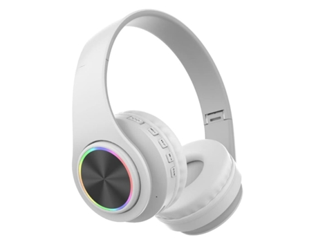 Fone de Ouvido para Jogos Sem Fio Bluetooth YEMAESRE T39 Microfone Embutido Dobrável com Bateria de 20 Horas Branco