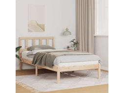 Vidaxl Estrutura da Cama com Cabeceira Castanho 80 X 200 Cm