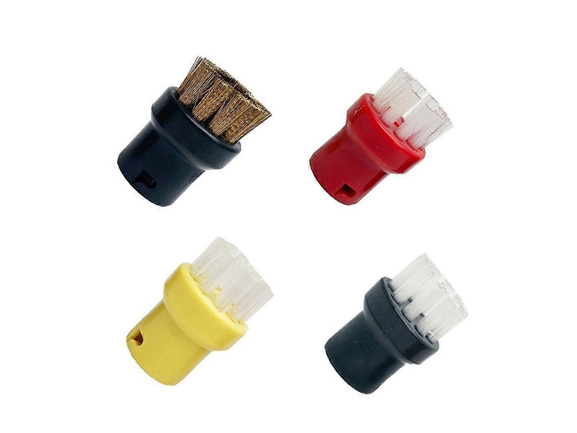 Conjunto De 4 Peças De Panos Para Esfregão A Vapor Karcher Com Escovas De Nylon E Cobre Para Limpeza Profunda De Cabelos Brancos._glo