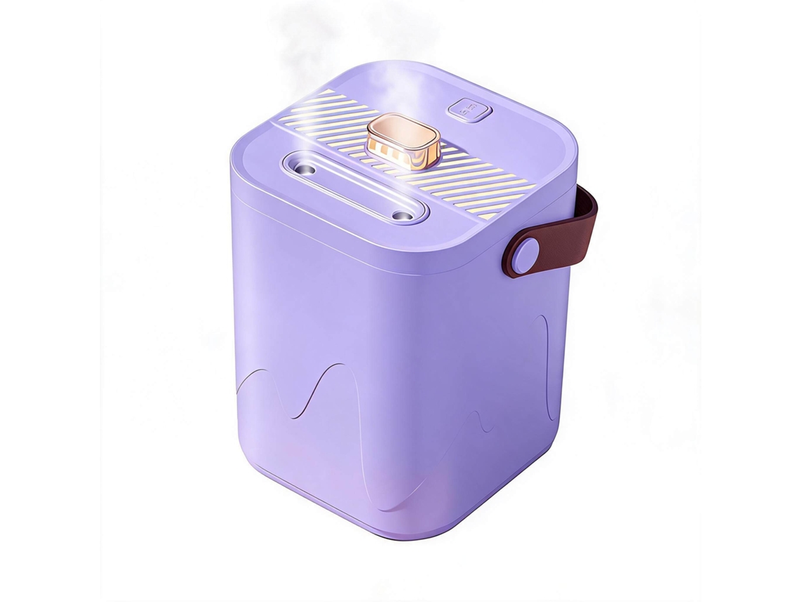 Humidificador e Difusor de Aromas DIGITALLAB, Recarregável, Silencioso, Luz Noturna 1800ml Roxo | DIGITALLAB