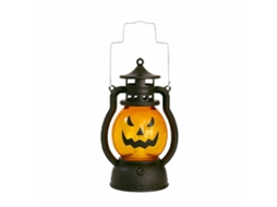 Lâmpada De Óleo Portátil Forma Abóbora Halloween Com Bateria Botão