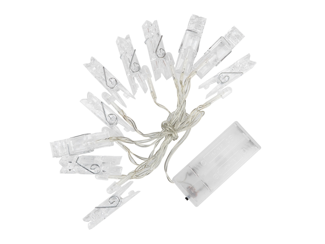 Luzes de Fio Led com Clip de Fotos 10 Leds Decorativas