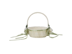 Cesta de Menina Das Flores Romântica Elegante Tecelada À Mão para Casamento Leve 5800