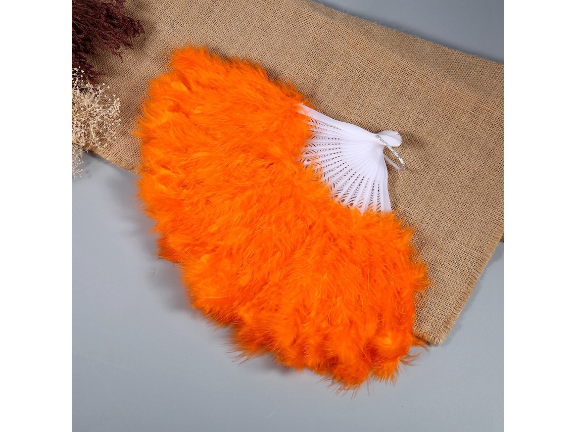 Children's Feather Dance Fan (orange) (exquisite Dance Prop, Cute Design) Eoocoo