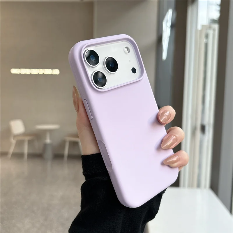 Capa Magnética De Silicone Líquido Para Iphone 15 Plus (lavanda), Capa Fosca Macia.