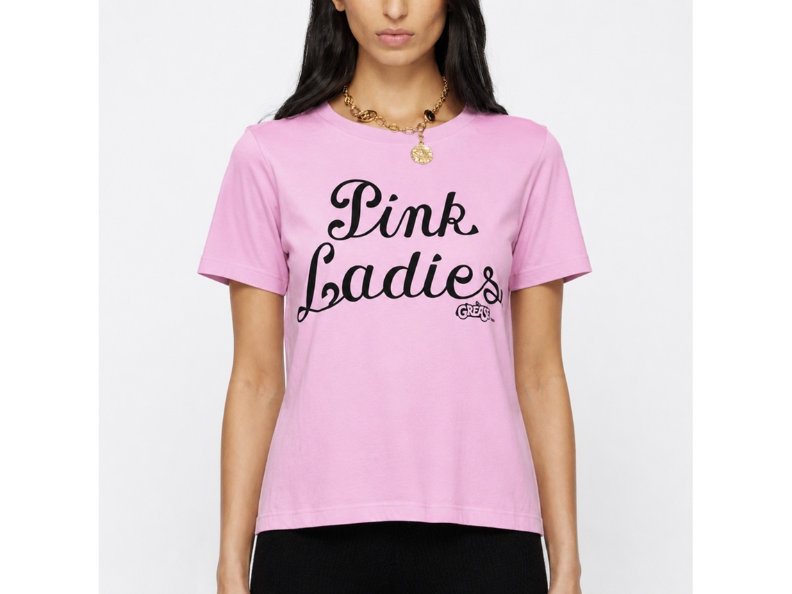 Rockinstone Grease P Ladies Light Pink T-shirt Size:xxxl