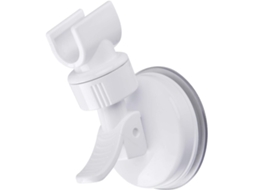 Lurelia Suporte Ventosa Para Chuveiro Abs Branco 2,2 Cm Rotação 360º Ajustável Autoadesivo