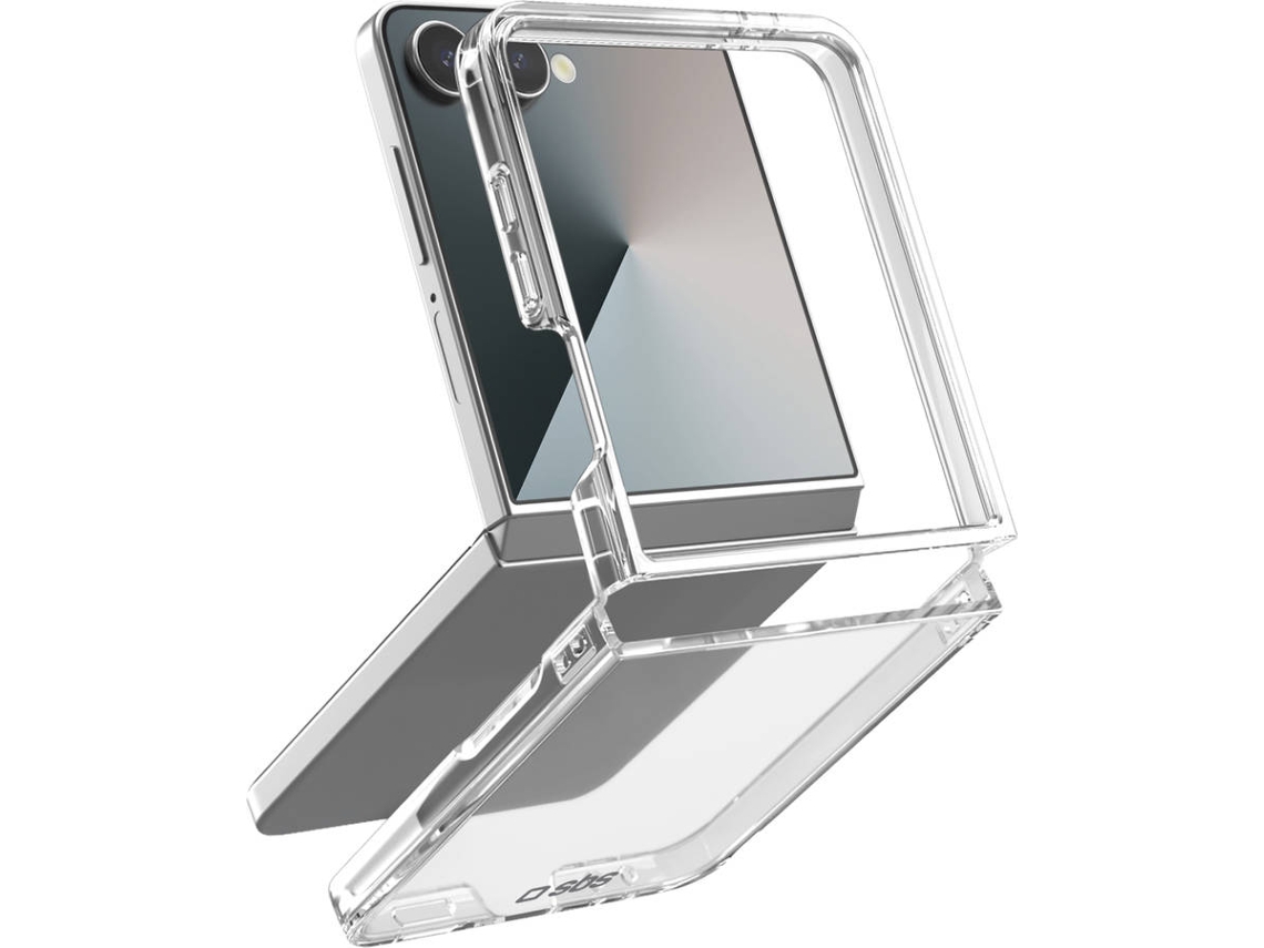 Capa SBS Hybrid para Samsung Galaxy Z Flip 7 (Transparente)