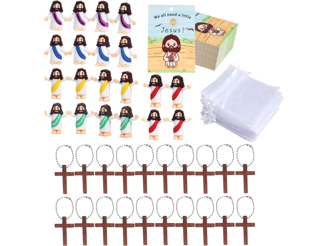 Conjunto de 20 Amuletos SFUSHOS de Bolso e Cartões Devocionais para Crianças