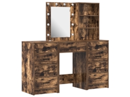 Conjunto 3 Mesa De Vestir Vidaxl Castanho Derivados De Madeira (40 X 41 X 135 Cm)
