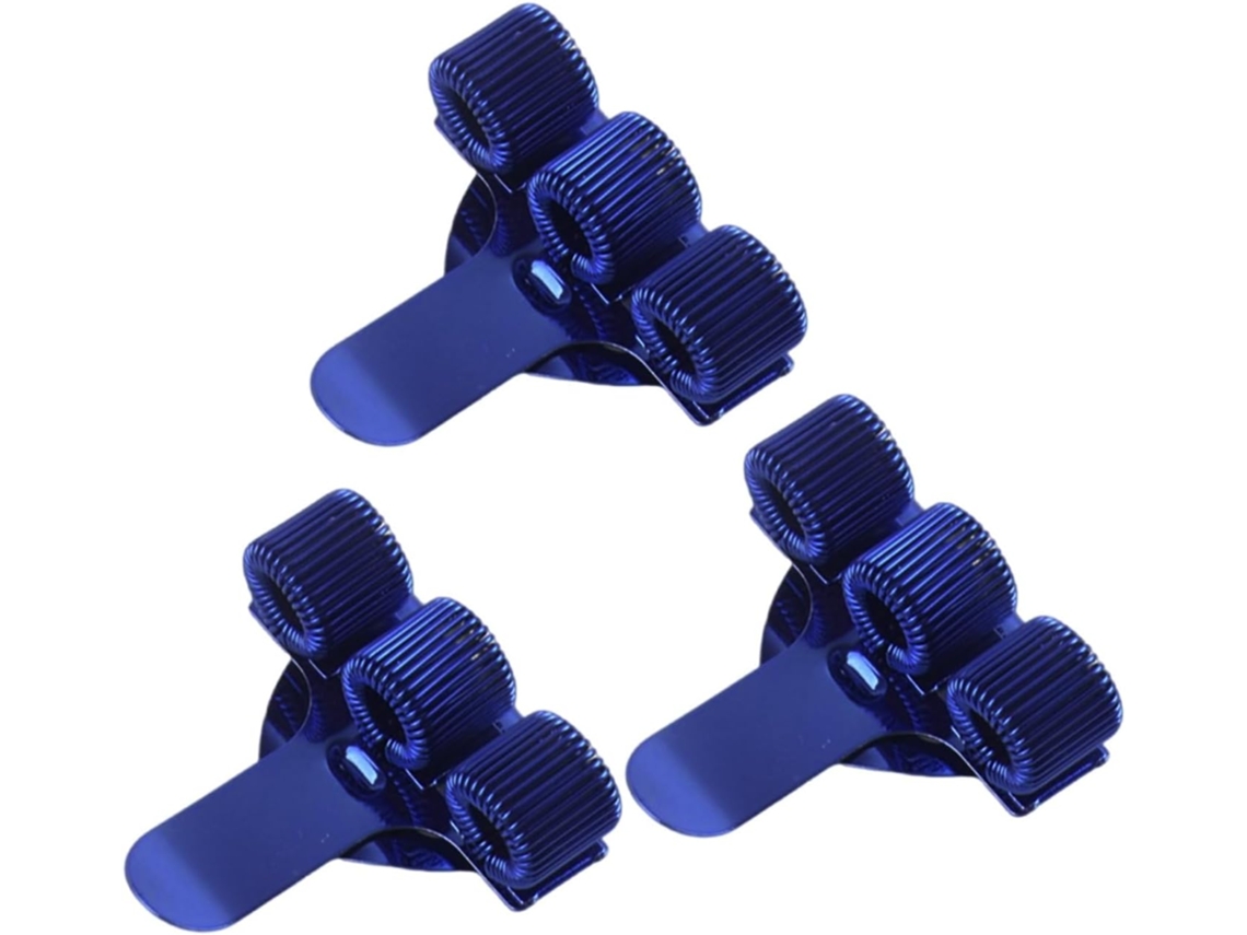 Conjunto de 3 porta-canetas de metal com furos, prendedor de canetas, organizador e prancheta de aço inoxidável.