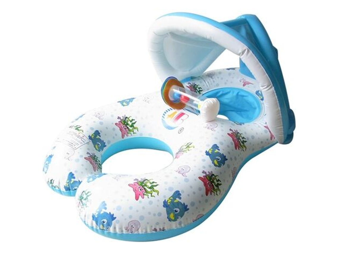 Boias De Natação Para Mãe E Bebê Recém-nascido Com Boia, Boia De Natação, Piscina, Com Guarda-sol, Brinquedo Inflável (assento Duplo -aquaforge