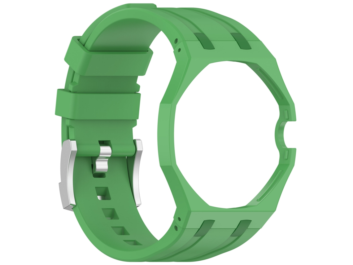 Bracelete de Silicone Para Swatch Royal Pop Coroa Às 3 Horas (savonnette Estilo-verde)